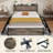  Modern Bed Frame with 12 Drawers and Open Storage Headboard,Charging Station,No Box Spring Needed-2093934847-2102405134