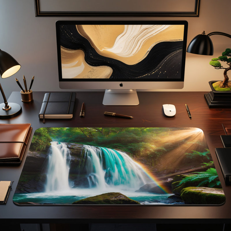 Polyester Desk Pad, 14.4x12.1