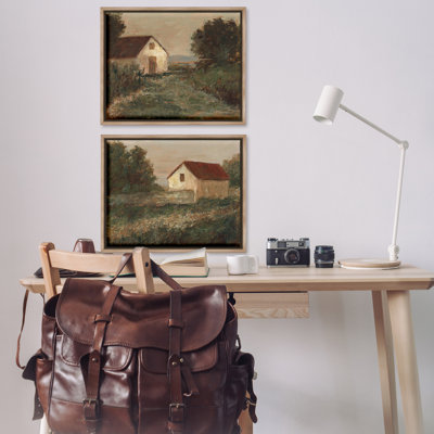  Ensemble de 2 toiles flottantes Traditional Country Farmland par Ethan Harper