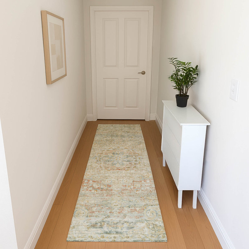 Premium Machine Washable Marasco AMF1636 Global Rug, Runner 2'3" x 7'6"