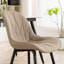 Chaise d'appoint rembourrée en similicuir Chardee-1647928883