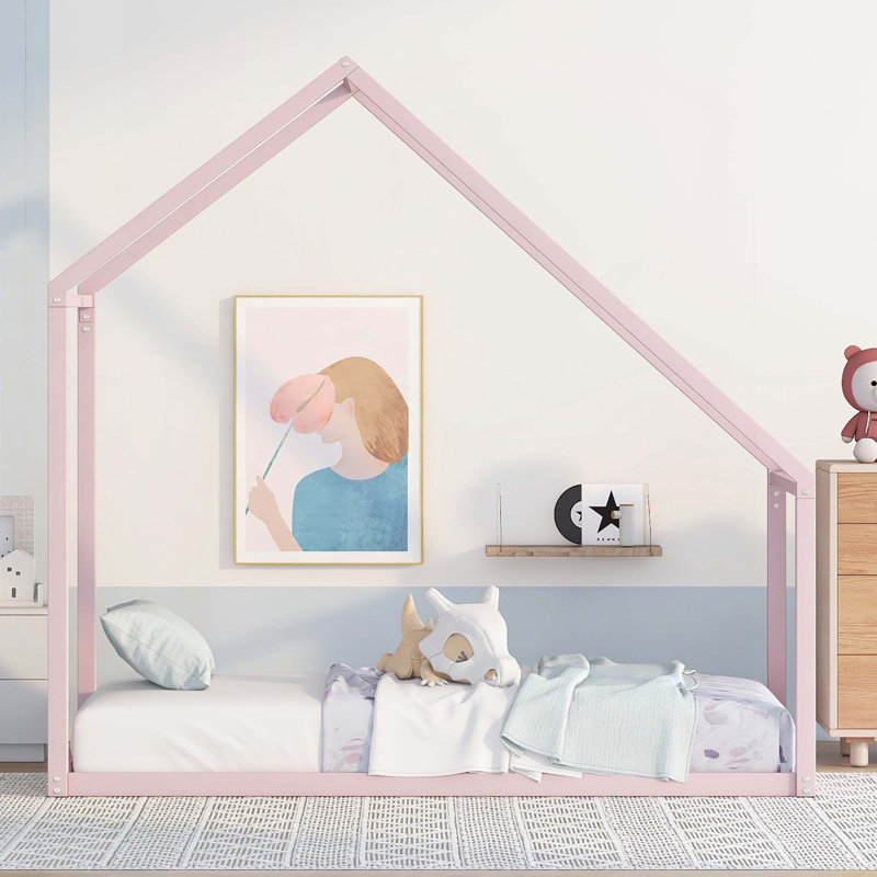 Farnhill Metal Standard Bed, Pink