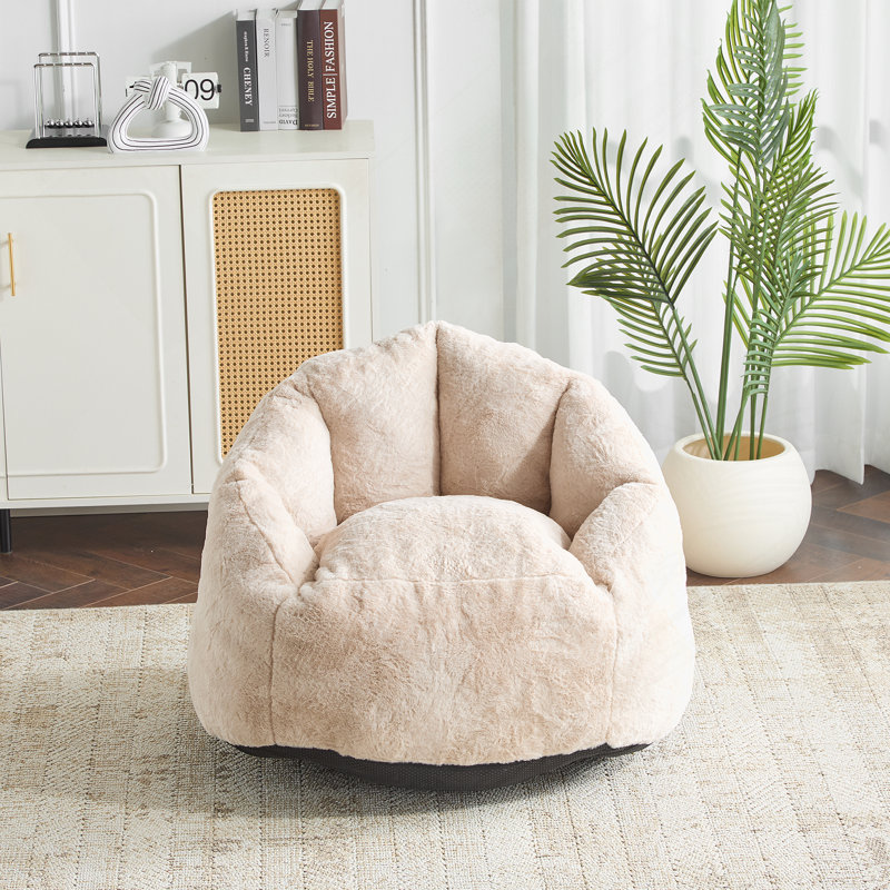 Fauteuil à billes d'intérieur de style fauteuil confortable, beige