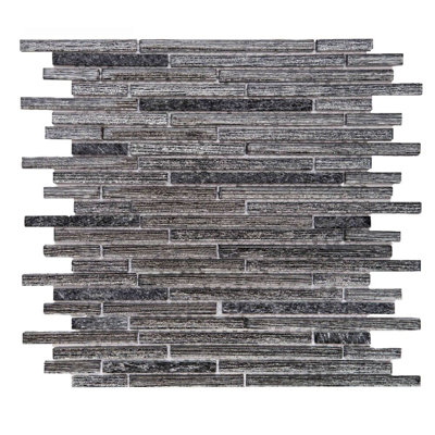 Carreau de mosaïque murale en verre 12 po x 12 po Cosmos