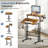Mobile Height-Adjustable Standing Laptop Table with Tiltable Tabletop-2021165907