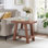 Table d'appoint contemporaine avec tablette, table d'appoint