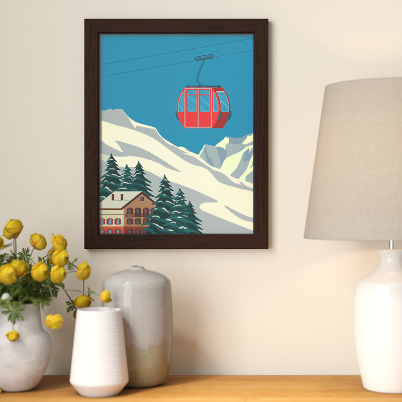 Ski Lift Lodge - impression encadrée