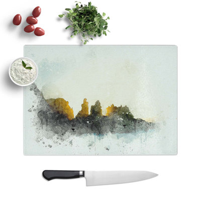 Tempered Glass Phillip Island in Australia Chopping Board