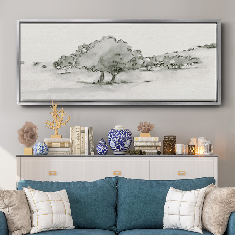 Scenic Scribble II- Framed Canvas