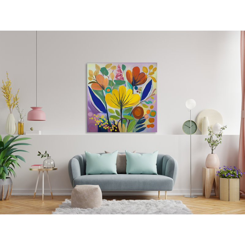 The Colorful Garden, 42" H x 42" W