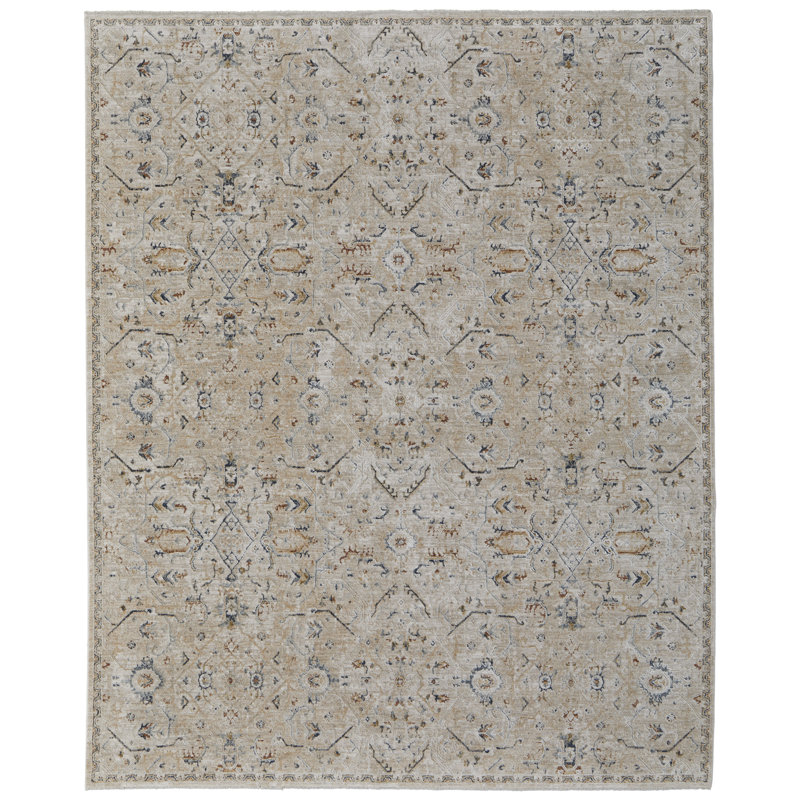 Maximiano Geometric Indoor Rug, Rectangle 6'7" x 9'6"