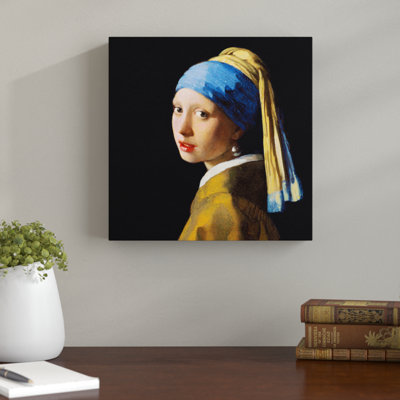 The Girl with the Pearl Earring by - Wrapped Canvas