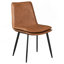 Chaise d'appoint de salle à manger rembourrée Feast Coffee (ensemble de 2)