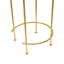 Opulence Set of 2 Nested Side Tables Marble/Gold