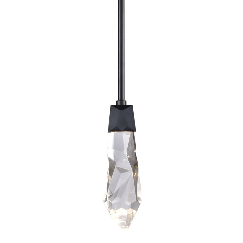 Angelus Pendant, Satin Brushed Black