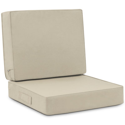 Waterproof Outdoor Lounge Chair Seat / Back Cushion