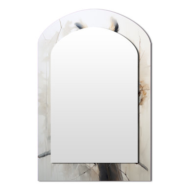 Miroir mural Wise And Watchful Majestic Owl I - Beige
