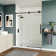 56" - 60" W x 76" H Single Sliding Frameless Shower Door with Cleancoat Glass