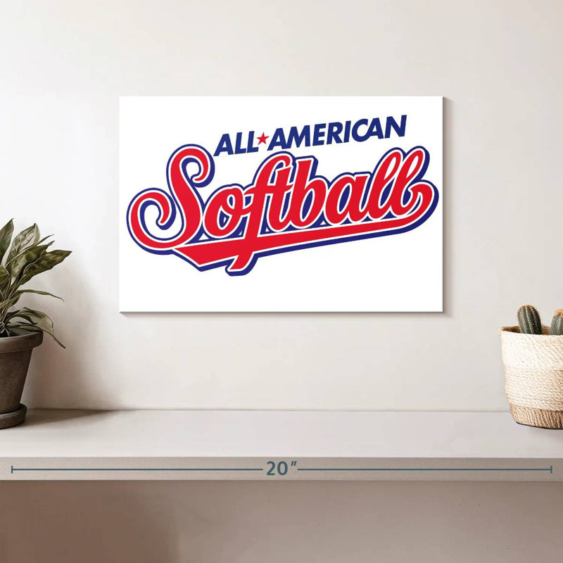 Plaque Kema American Softball, H 8 po x l 12 po
