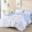 Ensemble d'édredon réversible à motif floral 7 pièces avec ensemble de draps 7 pièces-122766026-122766019
