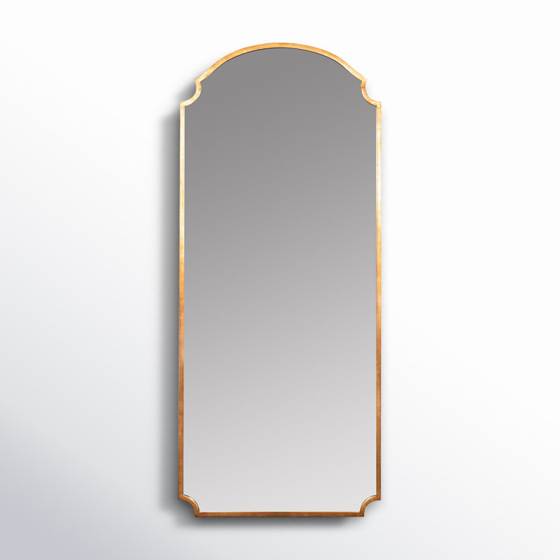 Orwell Flat Metal Mirror, Gold