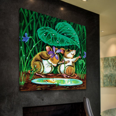 Sweet Mouses by Curtis - Wrapped Canvas Painting