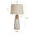 Daltry - Traditional Table Lamp - Old Floral - Oatmeal Shade