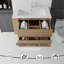 Meuble-lavabo suspendu de 91 cm (36 pouces) avec lavabo, tiroir à fermeture douce, lavabo en céramique et contreplaqué.-784465184-784465187