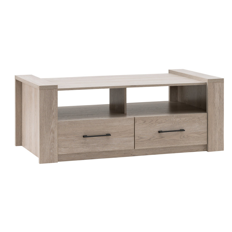 Archibald Floor Shelf Coffee Table with Storage