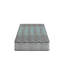 Matelas en mousse de 7 pouces, grand lit, confort moyen, gris et bleu, avec support et matelas à soulagement doux de 7 po pour lit, niveau de confort, avec base stable-1391452234