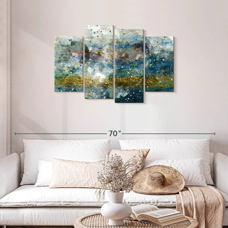 Avery Sea Depth Abstract, 27" H x 43" W
