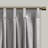 Luxurious Silver Pleat Curtain Panel With Elegant Tieback