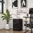 2-Drawer Vertical File Cabinet, Letter Size Documents, Lockable, 18.9" D X 14.3" W X 24.1" H, Black