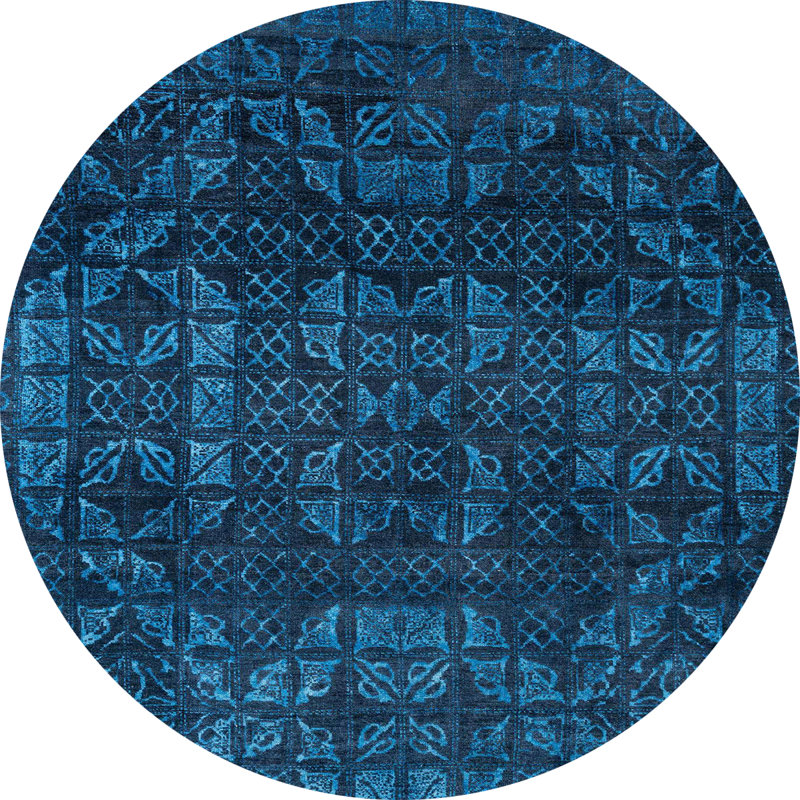 Tapis abstrait moderne 4497, Rond 8 pi