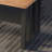 Burlywood+Black Rectangular Solid Wood+Iron desk-924201956