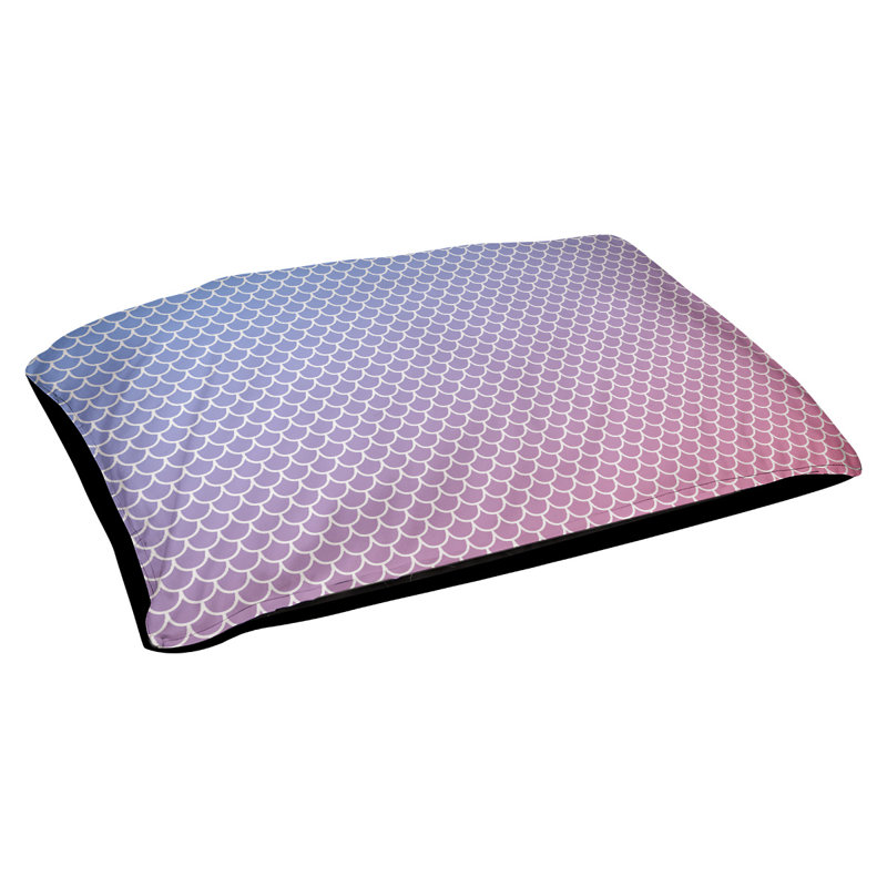 Coussin d'extérieur Campion, Très grand (l 52 po x P 42 po x H 17 po), Bleu / Mauve / Rose