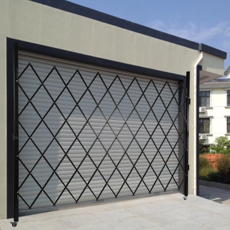 Security Black Metal Gate, 89.76 ft. W x 78.74 ft. H