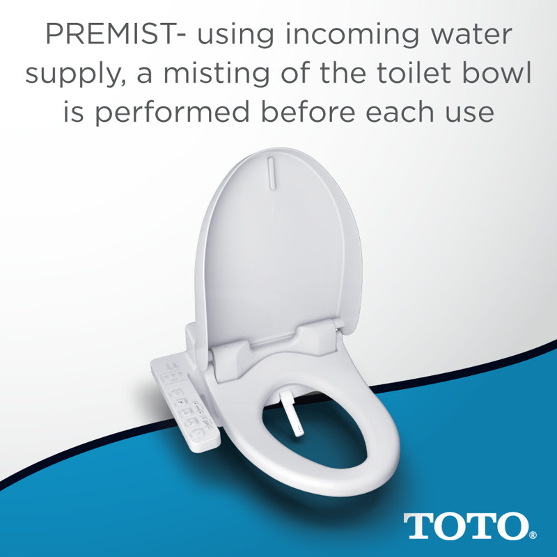 Washlet® Round Toilet Seat Bidet, Cotton