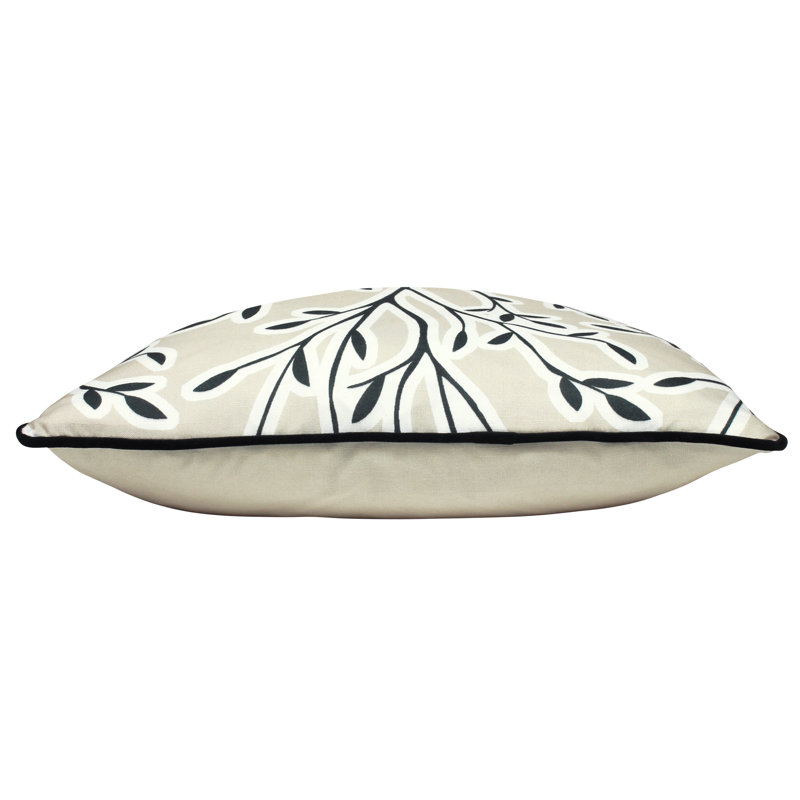 Floral Square Cushion, Cream