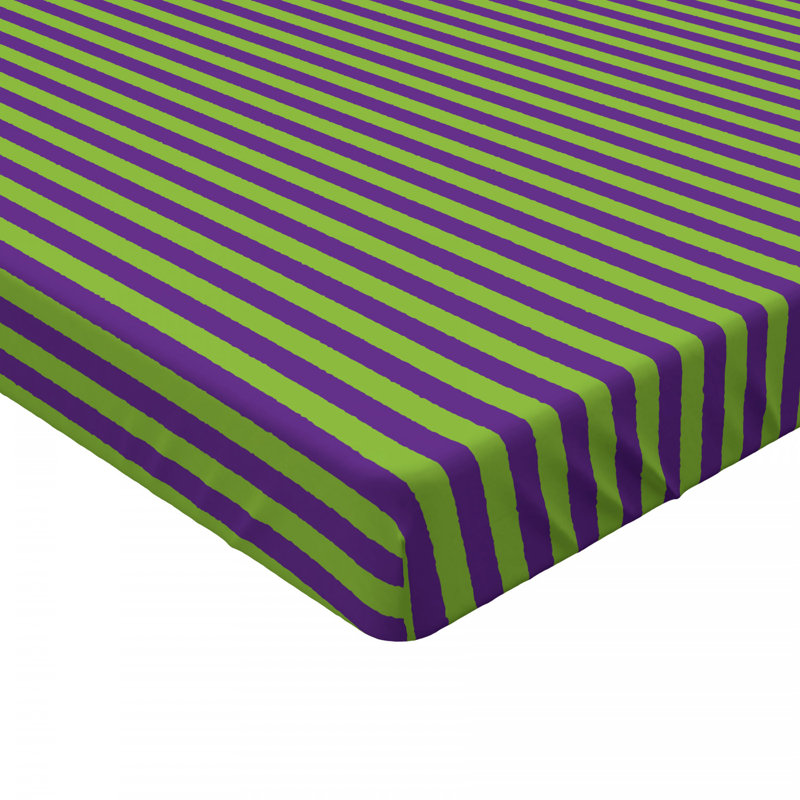 Microfiber Striped Fitted Sheet, Full Fitted Sheet, Striped 5