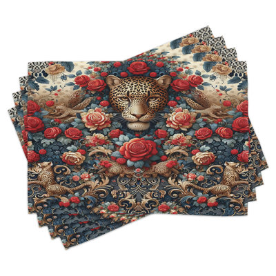 Ensemble de 4 napperons Ambesonne Leopard