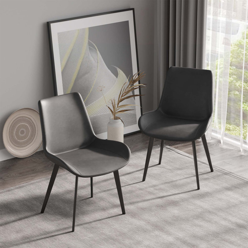 Chaise de salle à manger Modern, gris, 4