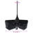 Tiller Plough Attachment Black Metal Medium