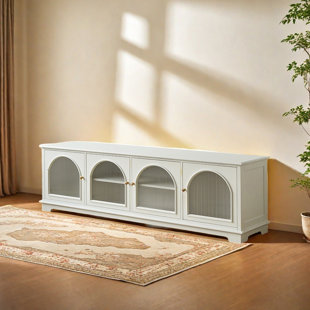 Retro TV Cabinet with Arch Design