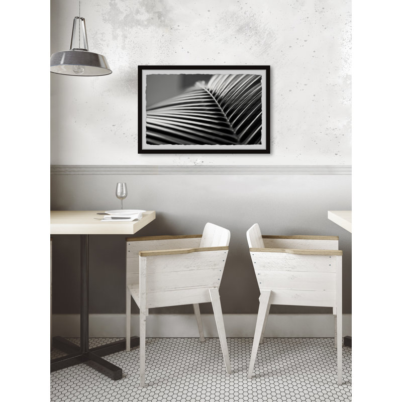 Palm Leaf Close Up - Single Picture Frame Painting, 38 cm H x 45 cm W