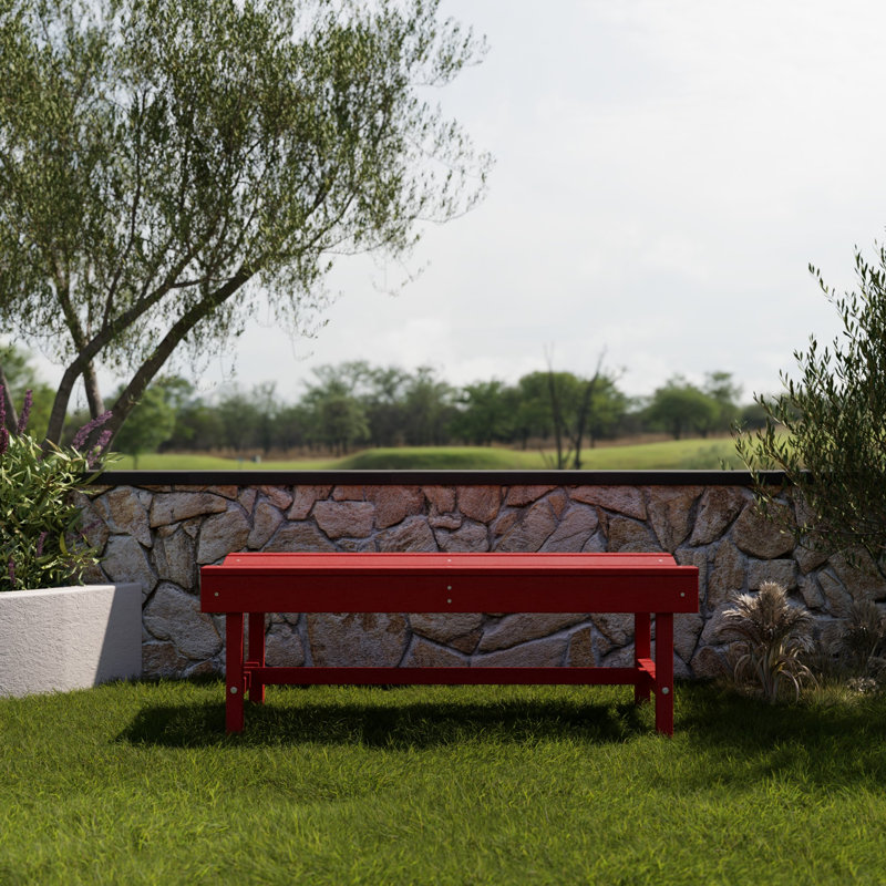 Classic Vineyard Bench, Cardinal Red