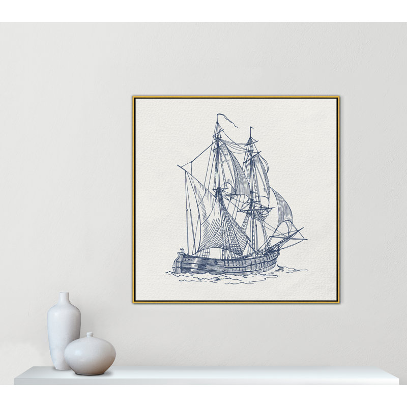 «Into the Sea I» par Kimberly Allen, Or, H 46,5 po x l 46,5 po