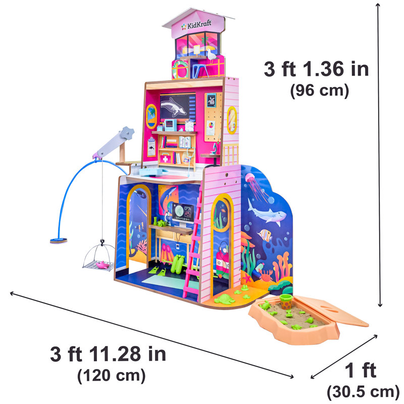 2-in-1 Beach & Rescue Center Dollhouse