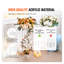 Présentoir à fleurs géométriques en acrylique blanc - Centre de table pour mariages, événements et fêtes