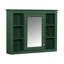 Armoire de salle de bain moderne 35 po x 27,5 po - Miroir mural avec compartiment de rangement supplémentaire